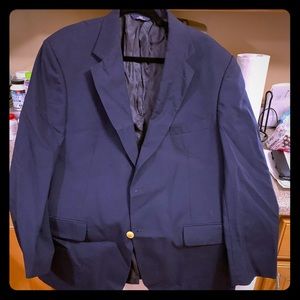 Brooks Brothers 346 navy wool blazer